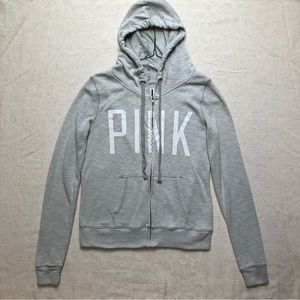 PINK Victoria’s Secret Zip Up Gray Jacket S | P Hoodie